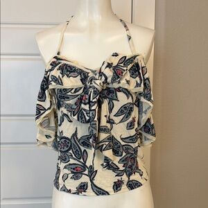 Free People Printed Off Shoulder Top